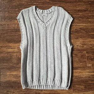 Zara Gray Knit Vest